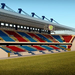 3d stadium seating tribune wide