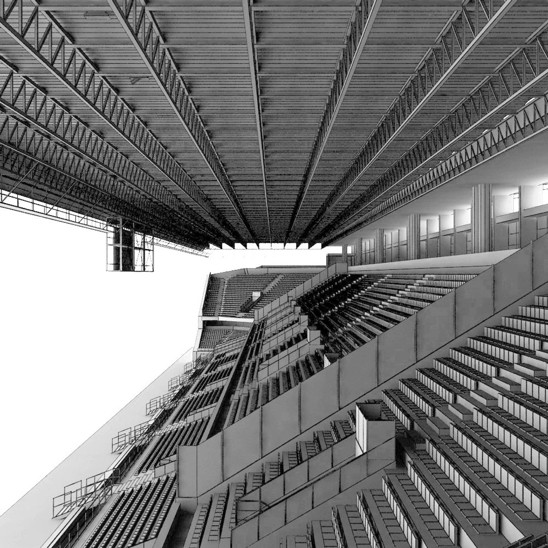 3d Stadium Seating Tribune Wide