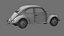 VW Style Beetle Bug  Old Rusty WW2 Car Wrecked