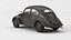 VW Style Beetle Bug  Old Rusty WW2 Car Wrecked