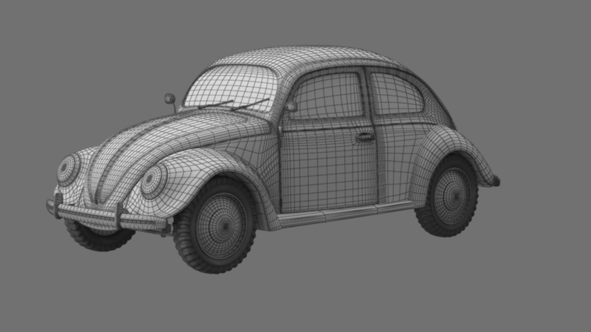 VW Style Beetle Bug  Old Rusty WW2 Car Wrecked 3D model https://p.turbosquid.com/ts-thumb/xn/La3jUX/Jb/oldrustyvwbeetlebugwireframe000021/jpg/1668922190/1920x1080/fit_q87/68e94086868544422dbf4676f881be820714f91f/oldrustyvwbeetlebugwireframe000021.jpg