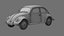 VW Style Beetle Bug  Old Rusty WW2 Car Wrecked