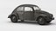 VW Style Beetle Bug  Old Rusty WW2 Car Wrecked