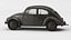 VW Style Beetle Bug  Old Rusty WW2 Car Wrecked
