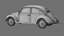 VW Style Beetle Bug  Old Rusty WW2 Car Wrecked