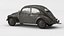 VW Style Beetle Bug  Old Rusty WW2 Car Wrecked