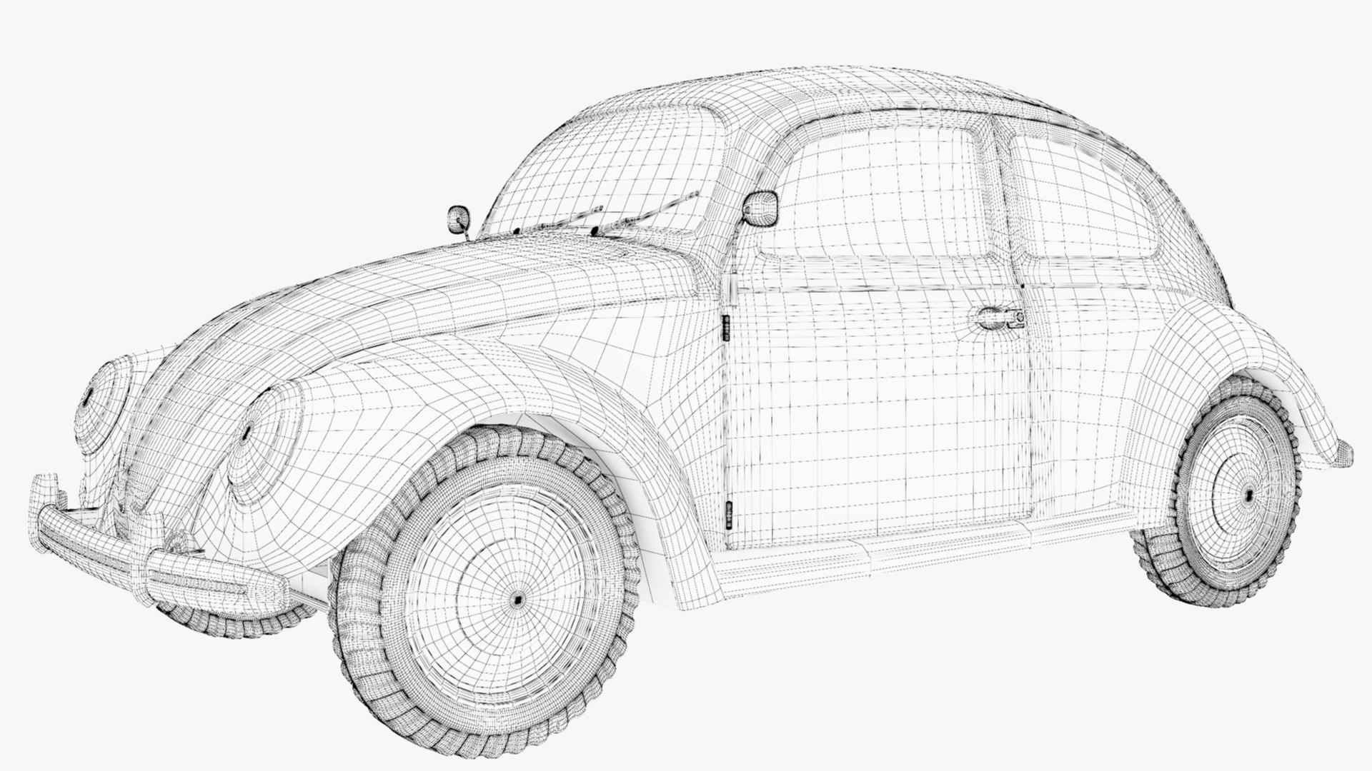 VW Style Beetle Bug  Old Rusty WW2 Car Wrecked 3D model https://p.turbosquid.com/ts-thumb/xn/La3jUX/vJ/oldrustyvwbeetlebugwireframe/jpg/1668926328/1920x1080/fit_q87/4ced103140d62da7a8c8180156de75aa6ac579f2/oldrustyvwbeetlebugwireframe.jpg