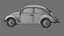 VW Style Beetle Bug  Old Rusty WW2 Car Wrecked