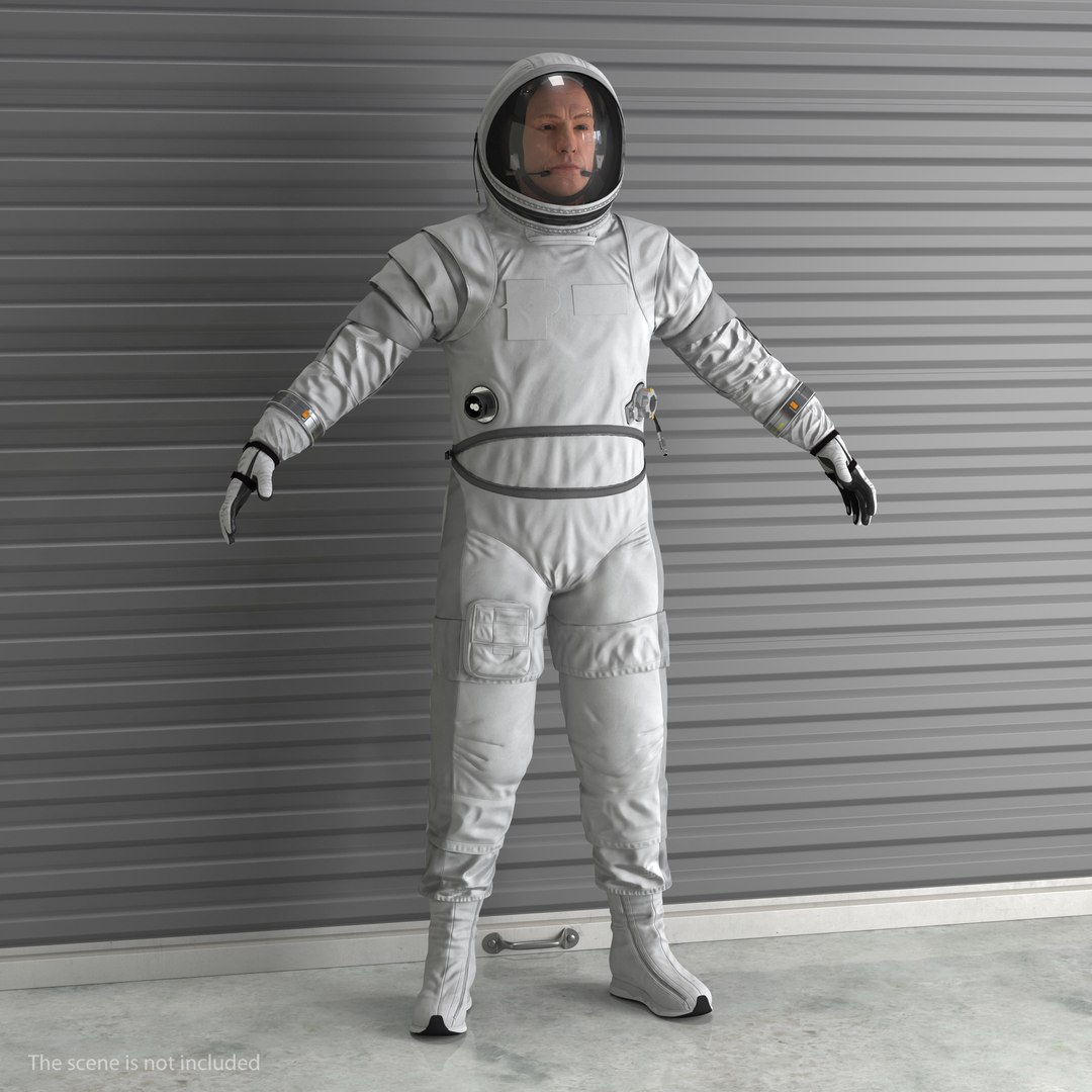 Astronaut in Spacesuit 3D Model 3D model preview