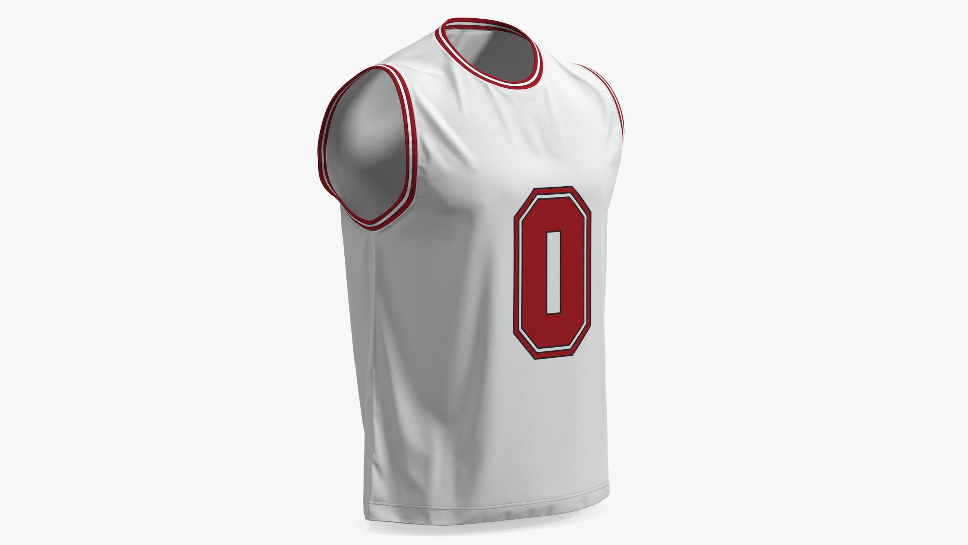 Athletic Sleeveless Jersey 3D model preview
