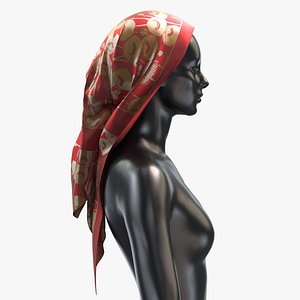 Scarf Gucci 002 - PBR 8K Silk Women 3D model