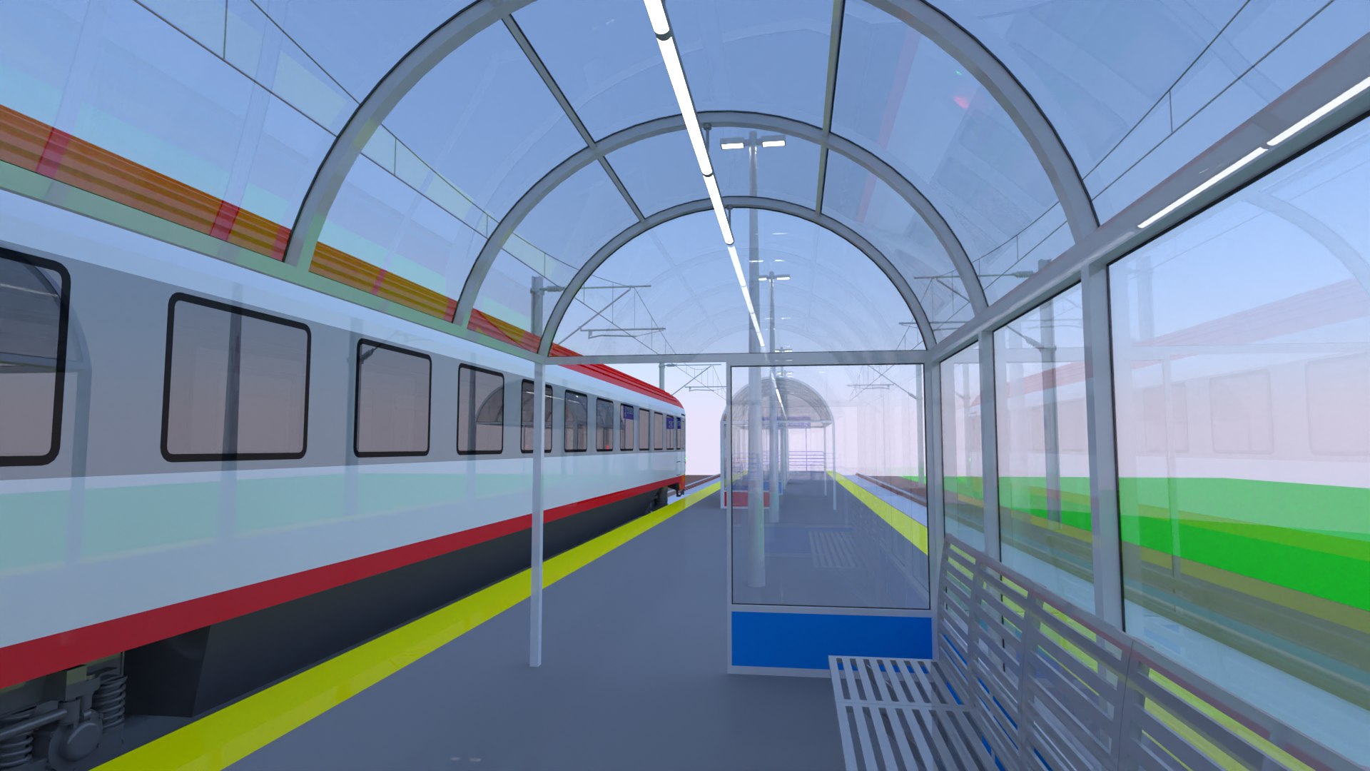 3D Local Railway Station III Model - TurboSquid 2152003