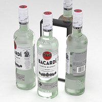 Alcohol Bottle Bacardi Carta Blanca White Rum 700ml