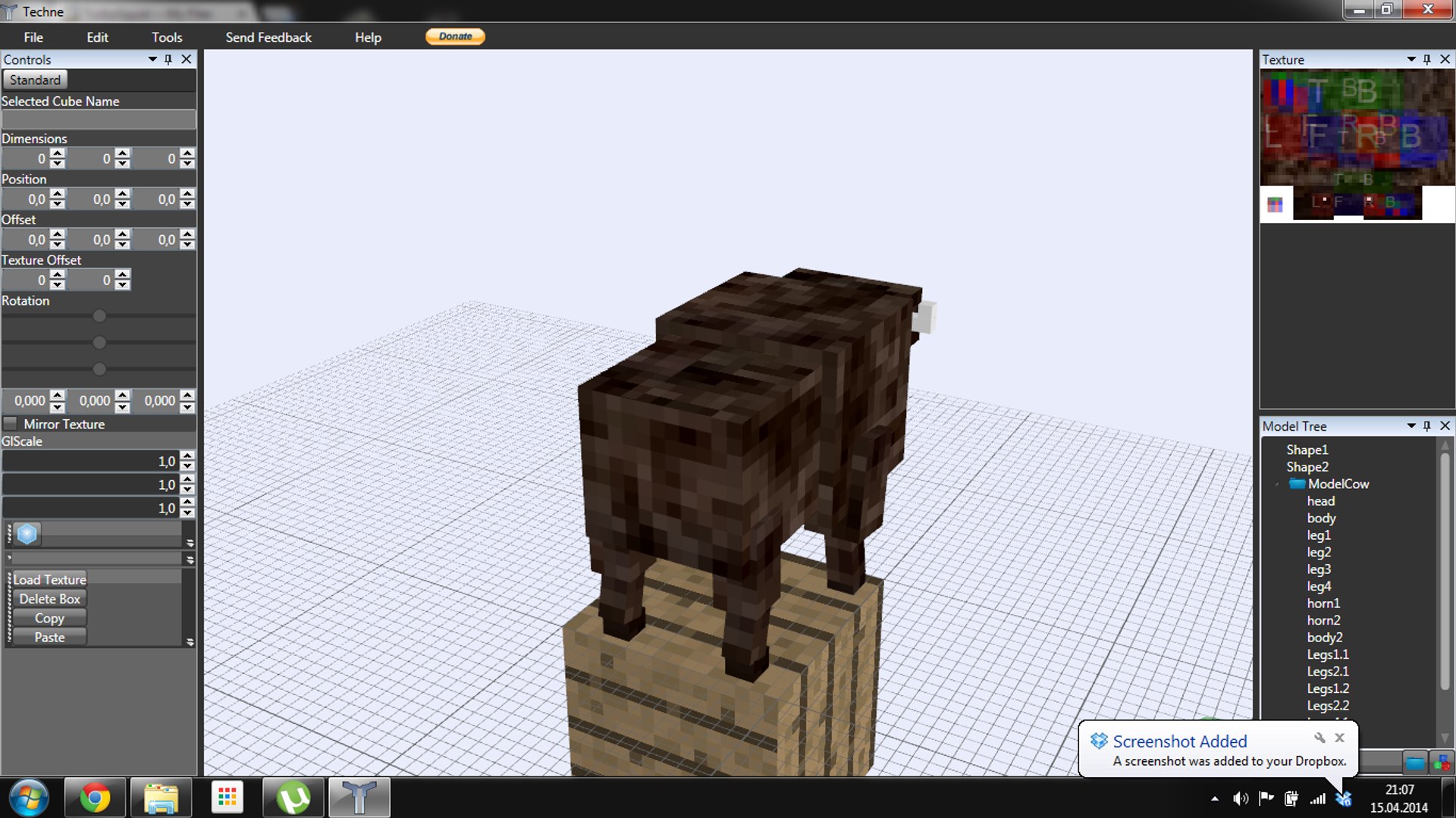 3ds max minecraft bison