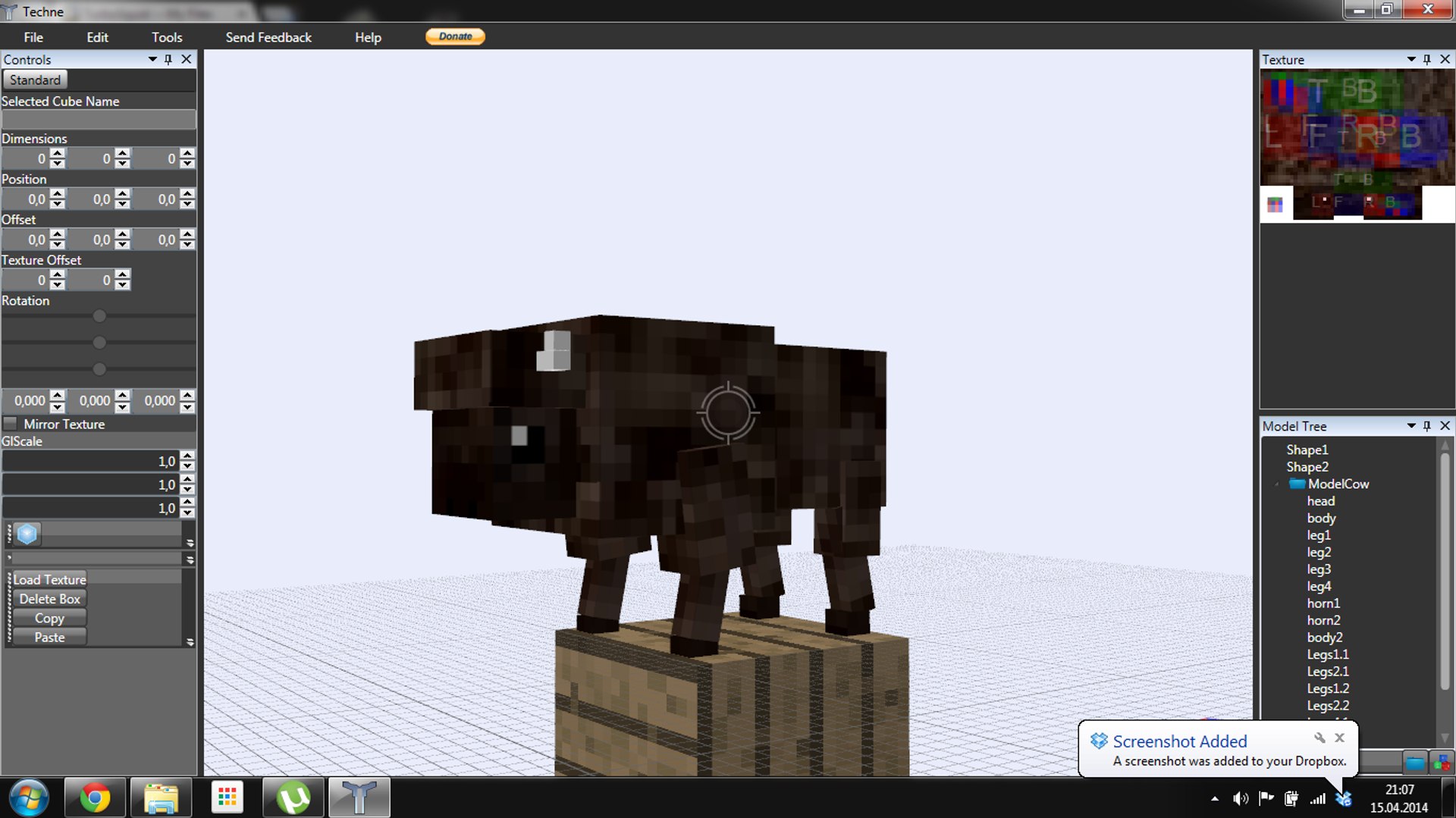 3ds max minecraft bison