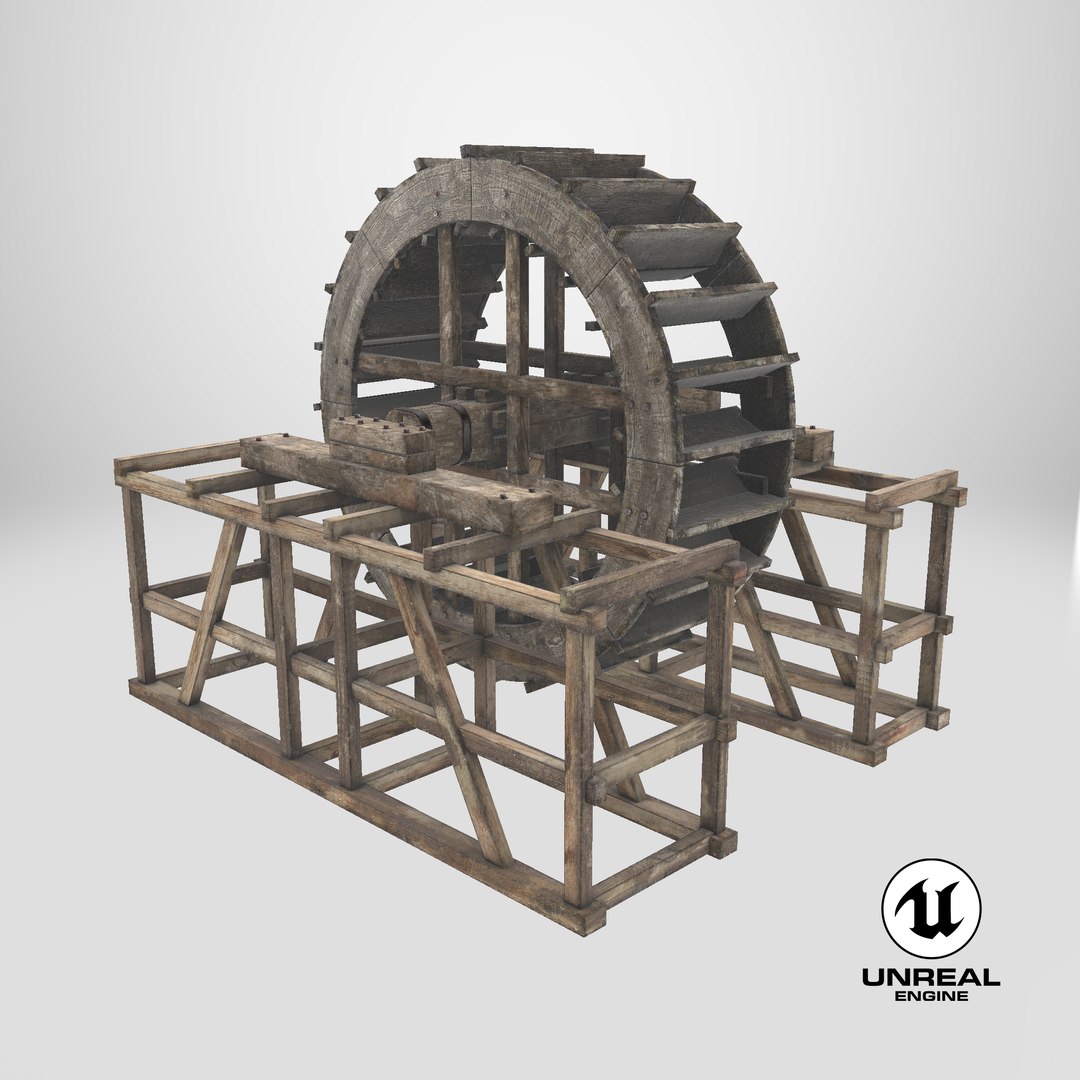3D Water Mill Model - TurboSquid 2284653