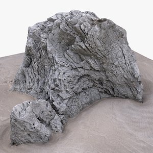3D model rock scan 28