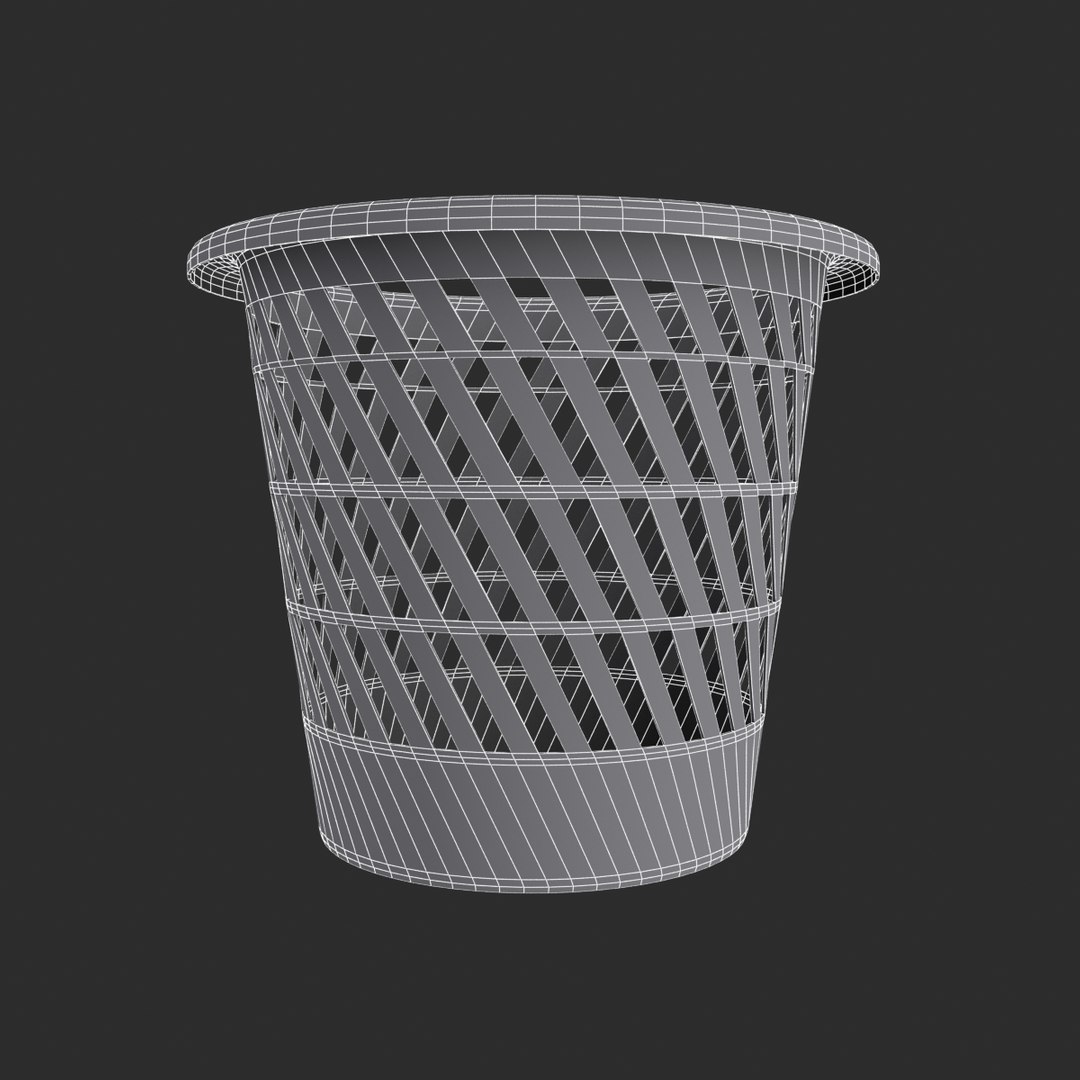 Wastebasket Waste Basket Model TurboSquid 1375110