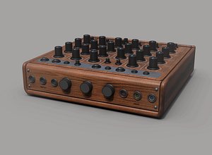 3D DJ Mixer Vintage style