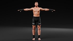 Realistic MMA Fighter - Rigged