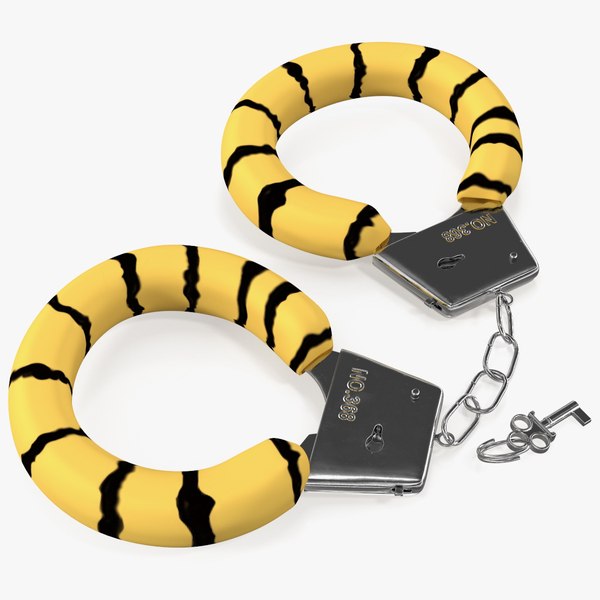 tiger handcuffs hand cuffs 3D model