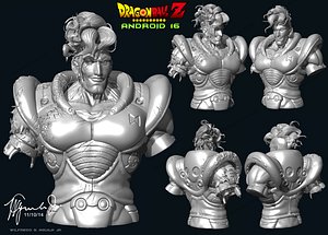 android 16 of Dragon Ball Z ZBrush (ZPR)
