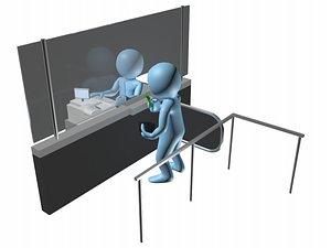 cashier cash 3D model