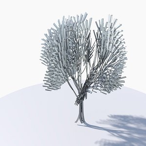 3D Cartoon tree S2Av3 model