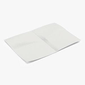 Sheet of Paper Folded in Four