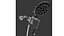 Moen Verso Matte Black Eight-Function 7 Diameter Spray Head Standard With Handshower
