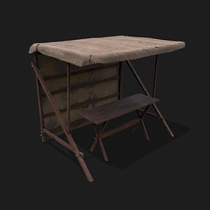 Stand with roof 3D model