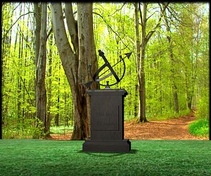 3ds max garden sundial