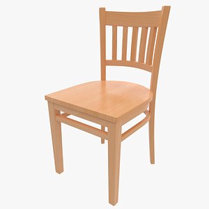 3D Classic Wooden Chair Ver.2