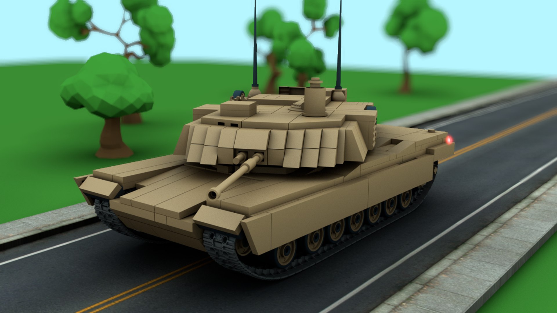 Lego top tank m1a2
