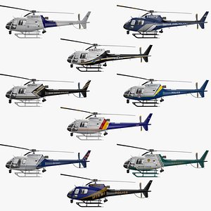 AS-350 Police Helicopters Collection Vol.1