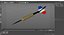 3D Dart with France Flag