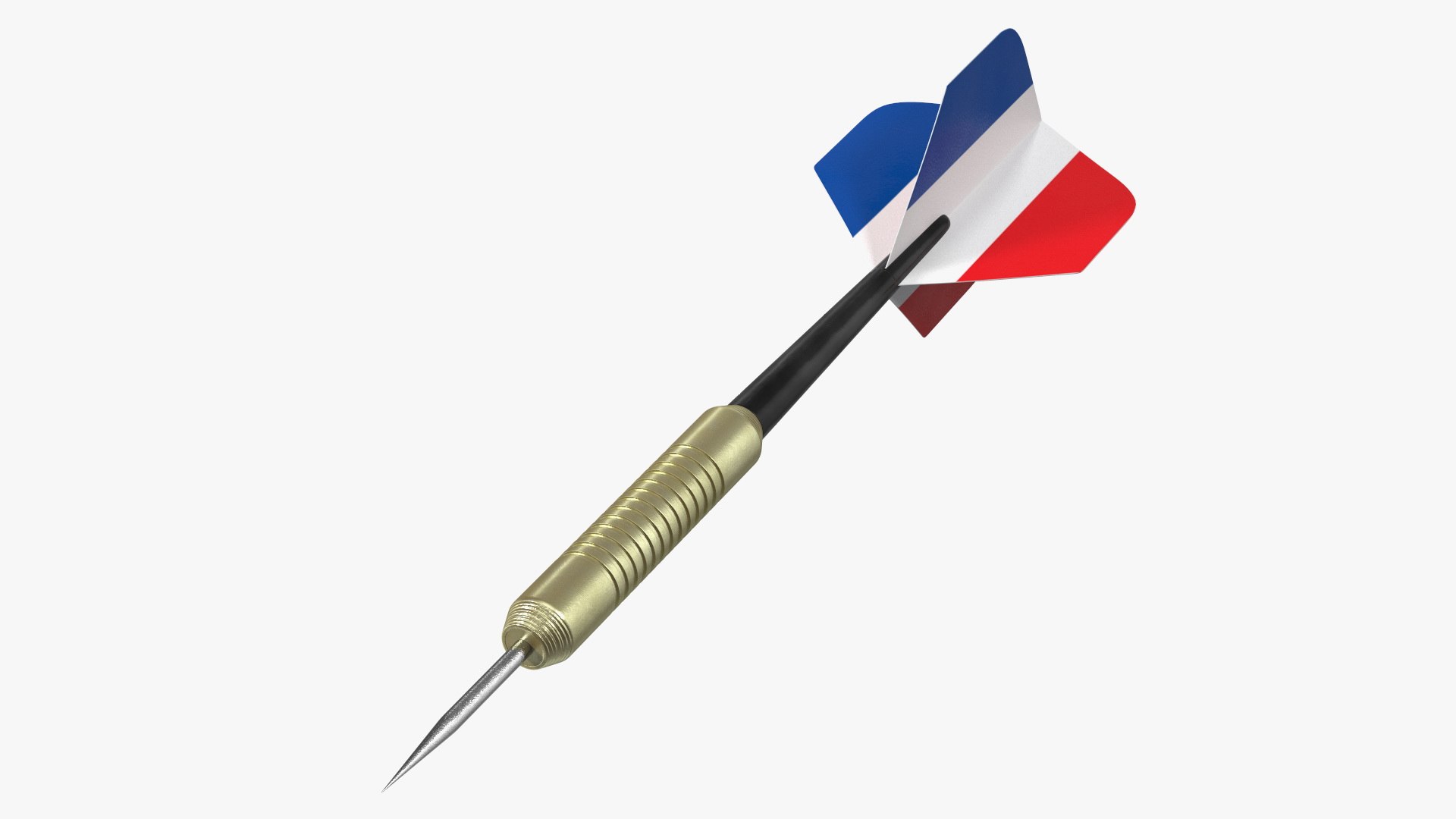 3D Dart with France Flag https://p.turbosquid.com/ts-thumb/xn/wJ8vmR/CQ/dartwithfranceflagvray3dmodel001/jpg/1711923538/1920x1080/fit_q87/b765314d15d4fdf665630275b2dae6371e22d8dd/dartwithfranceflagvray3dmodel001.jpg