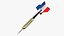 3D Dart with France Flag