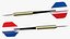 3D Dart with France Flag