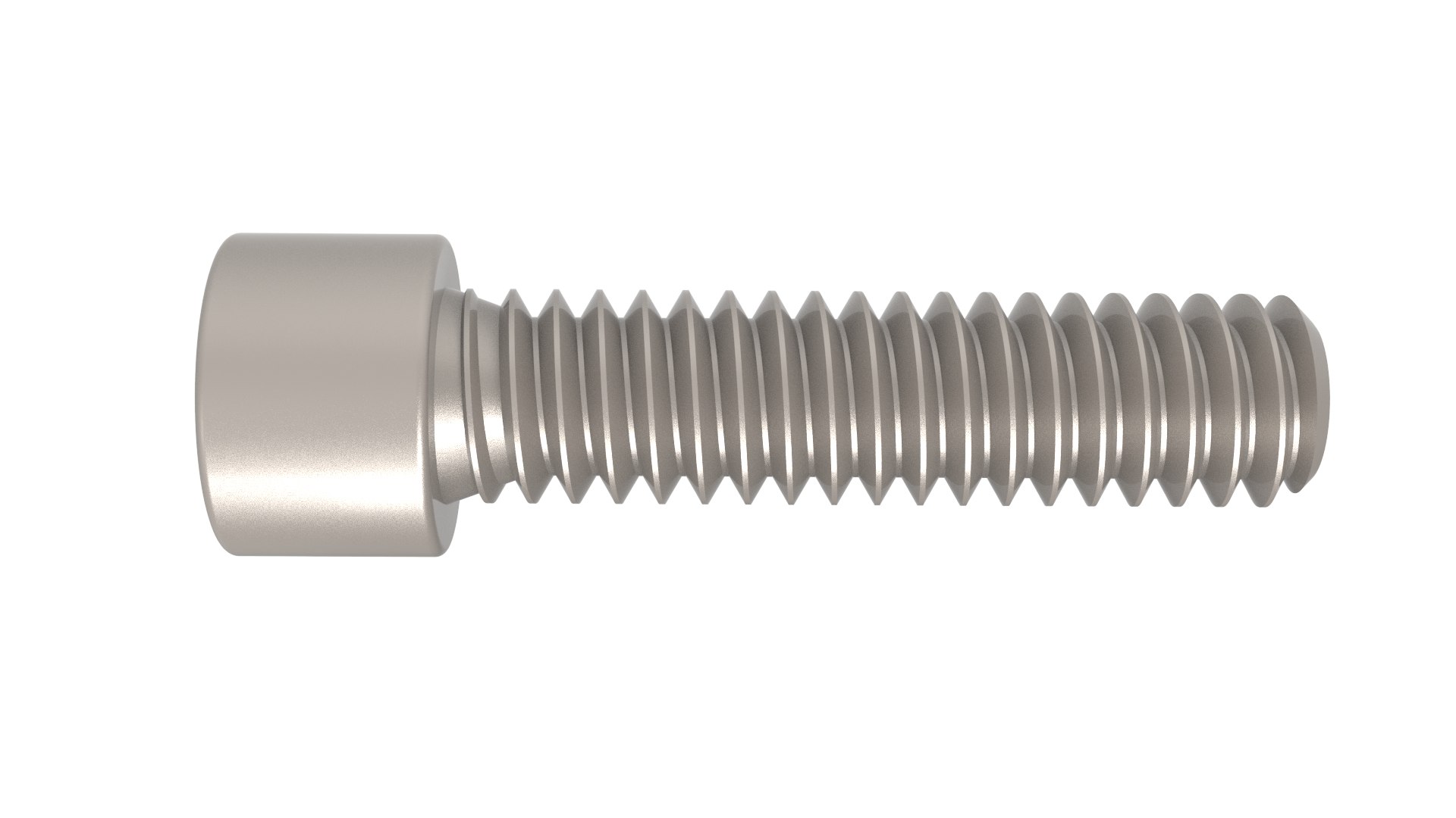 3D 1-4 20 Socket Head Bolt And Nut Model - TurboSquid 2224758