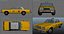city traffic cars taxi model