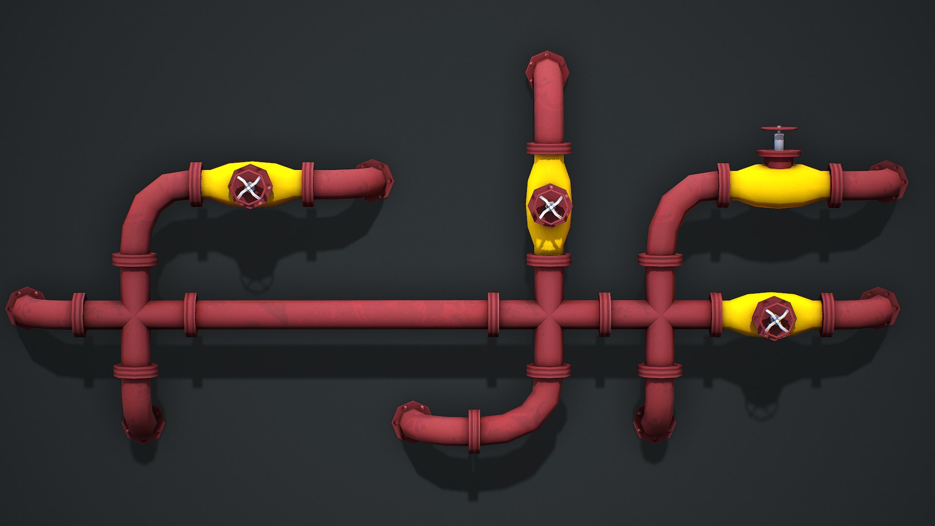 3D Industrial Pipes Modular - Low Poly Game Ready - TurboSquid 2041012