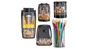 Set of electric sharpeners 3D model