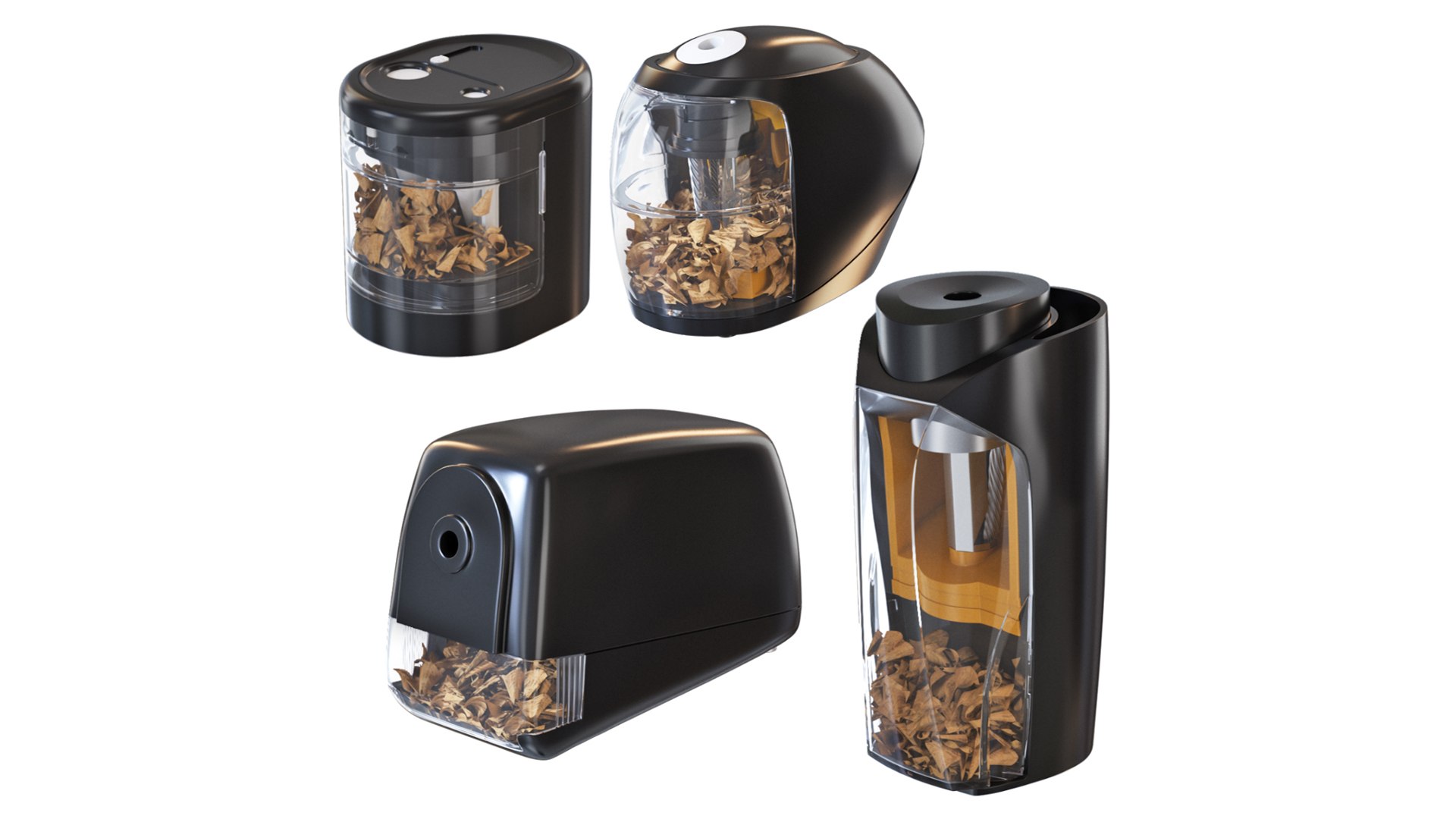 Set Of Electric Sharpeners 3D Model TurboSquid 2293307