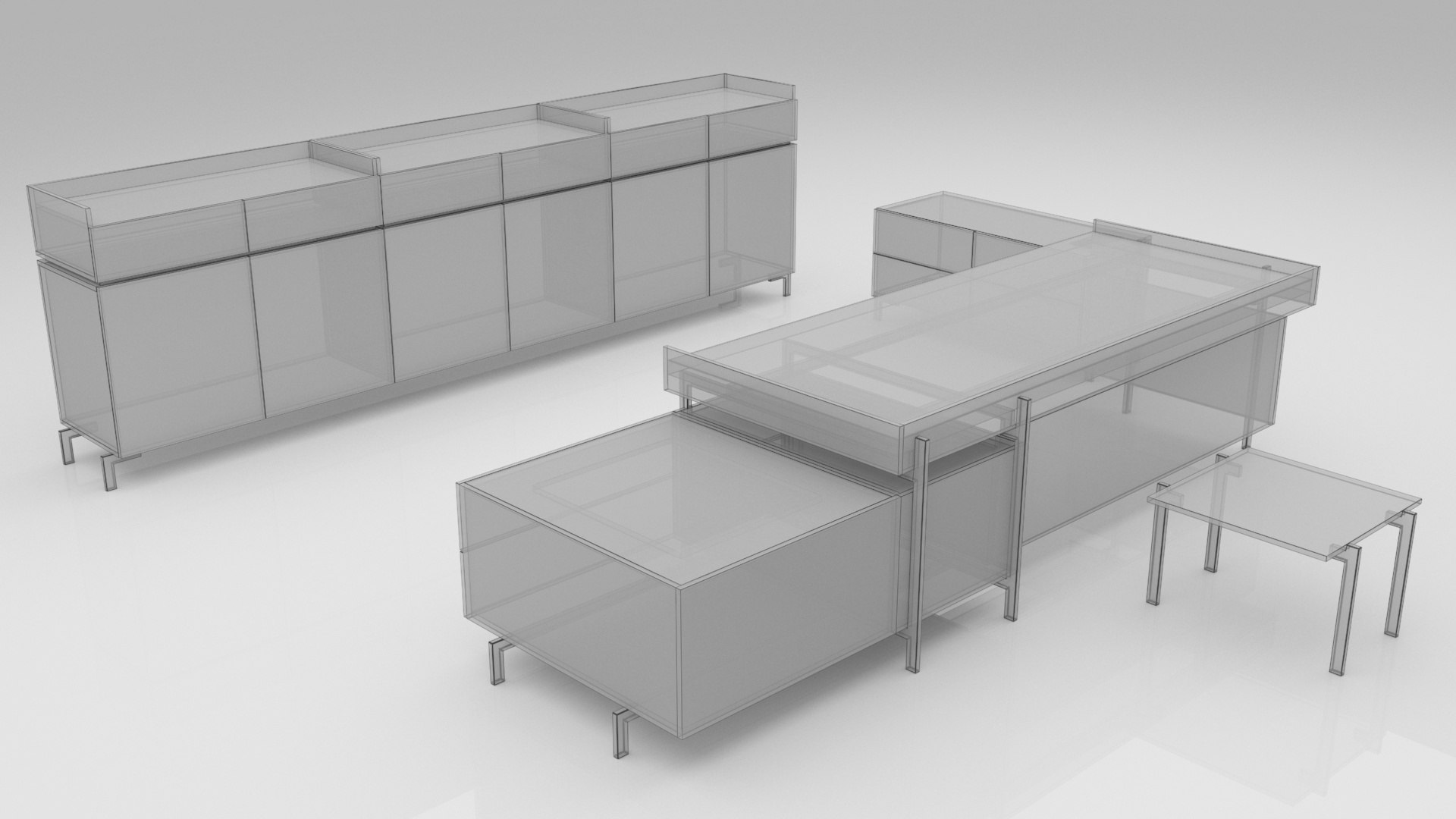 BOSS TABLE 3D model TurboSquid 1886034