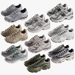 Asics And New Balance Sneakers Set