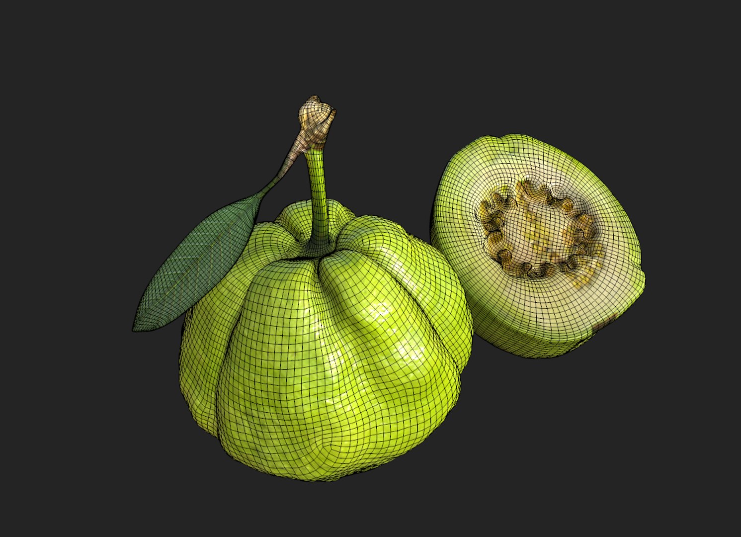 3D Green Guava https://p.turbosquid.com/ts-thumb/xo/ADZe0n/Bo/screenshot_9/png/1742740719/1920x1080/fit_q87/f88189c5f1871316d7b3b6785342b7074591af01/screenshot_9.jpg