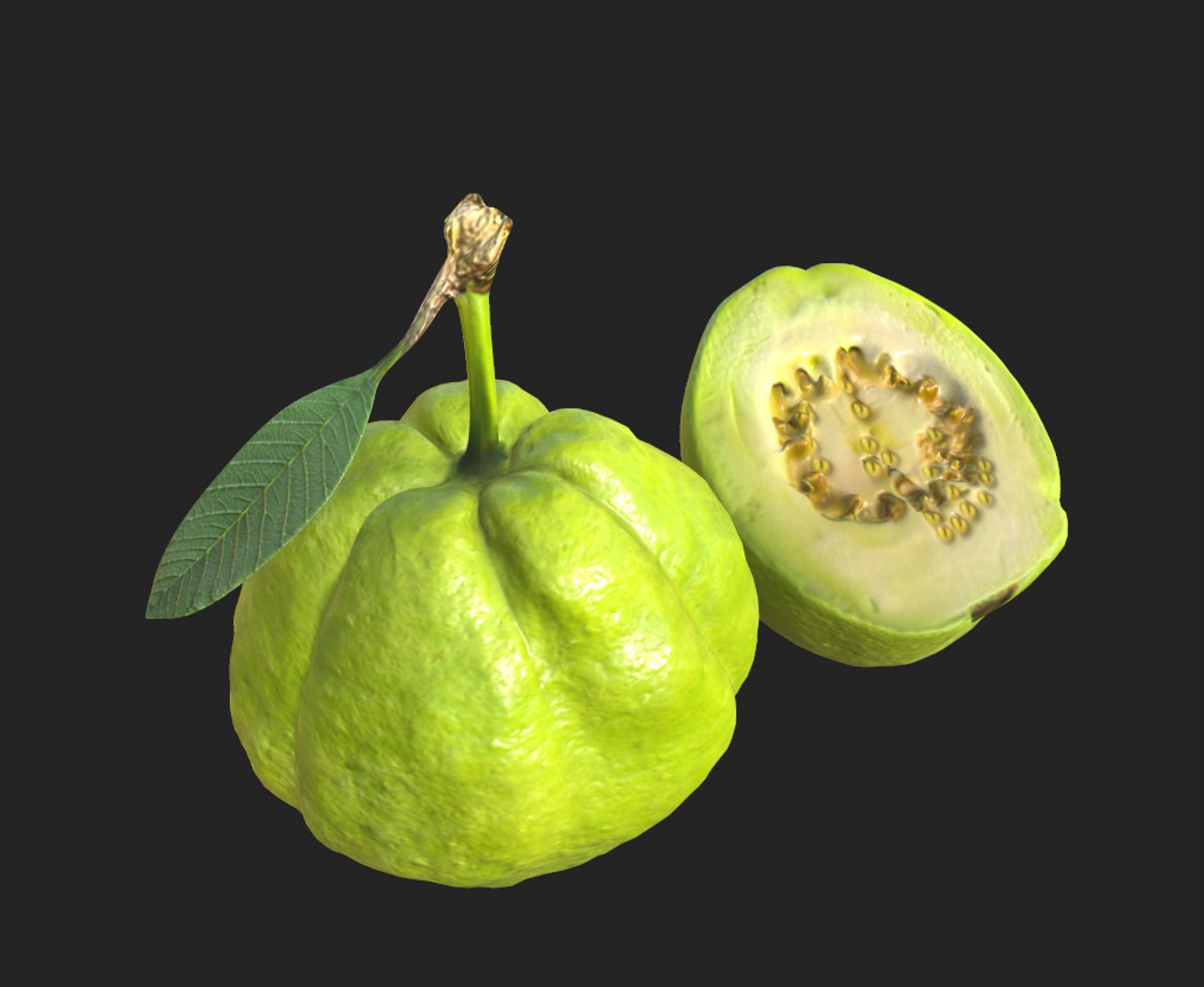 3D Green Guava https://p.turbosquid.com/ts-thumb/xo/ADZe0n/nQ/screenshot_8/png/1742740720/1920x1080/fit_q87/afd1bbfe3fdb99f0dcba783b641953b6c4a4d454/screenshot_8.jpg