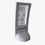3d photoreal digital alarm clock model