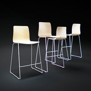 3d model hay-jw01-bar-stool